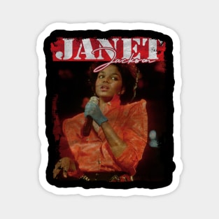 TEXTURE ART- JANET JACKSON 70S Magnet