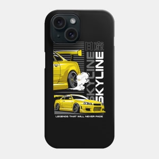 Yellow Nissan Skyline Phone Case