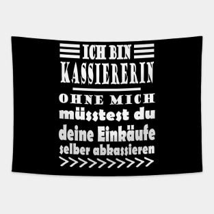 Kassiererin Supermarkt Spruch Beruf Geschenk Tapestry