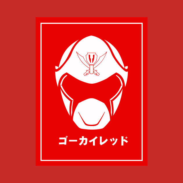 Gokai Red Power Ranger by ArtTunnel