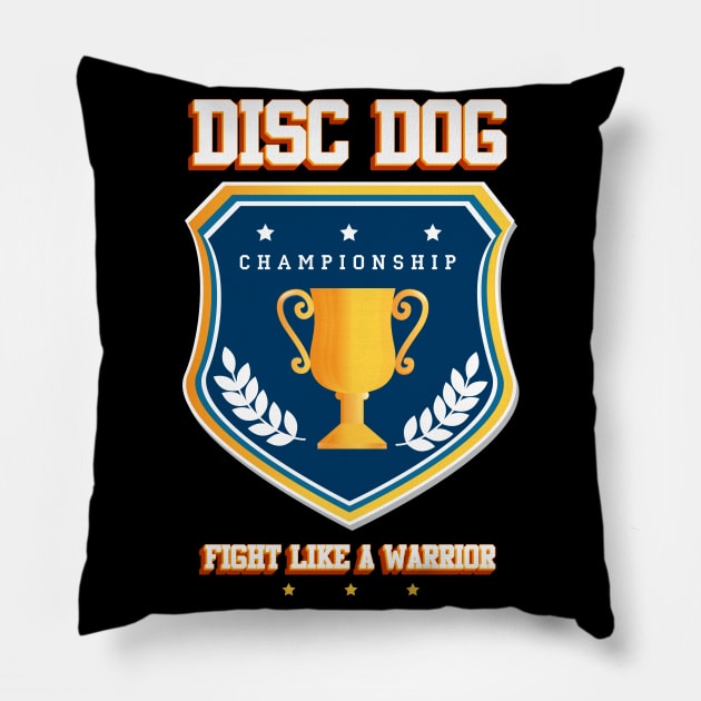 Disc dog Pillow by Baim_Art