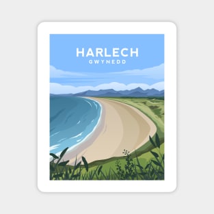Harlech Beach, Gwynedd North Wales Magnet