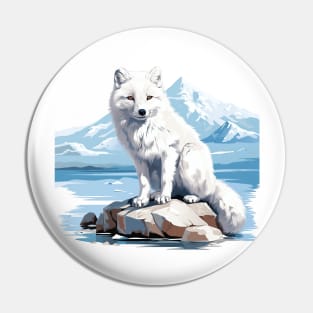 Arctic Fox Pin