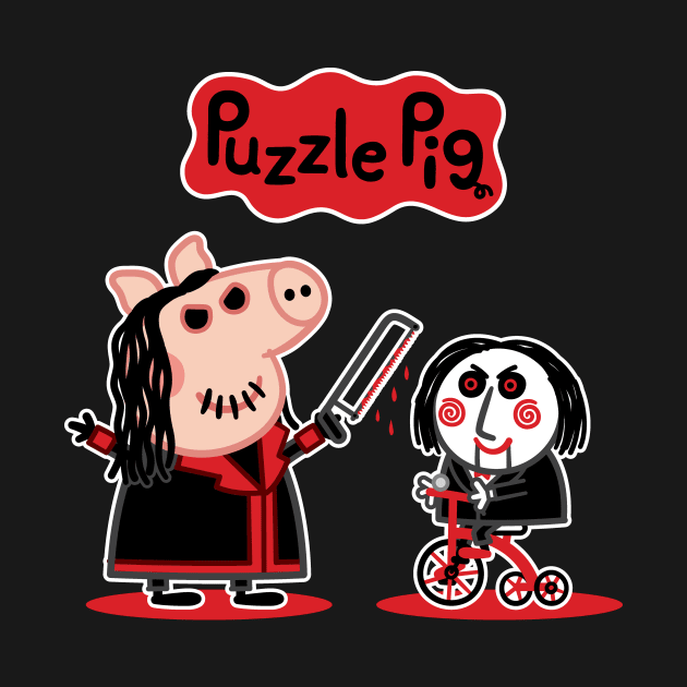 Puzzle Pig by mikehandyart