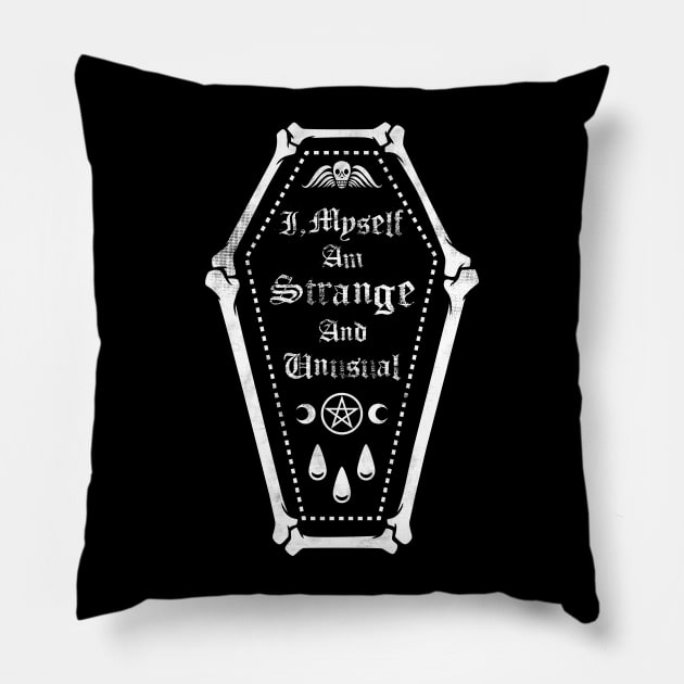 Strange & Unusual - Goth Coffin Pillow by Nemons