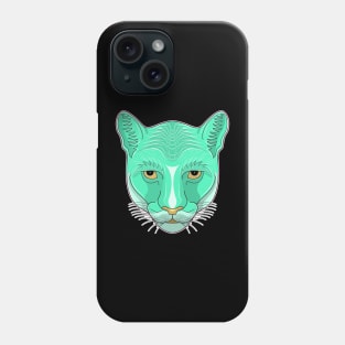 pinky cougar face cartoon Phone Case