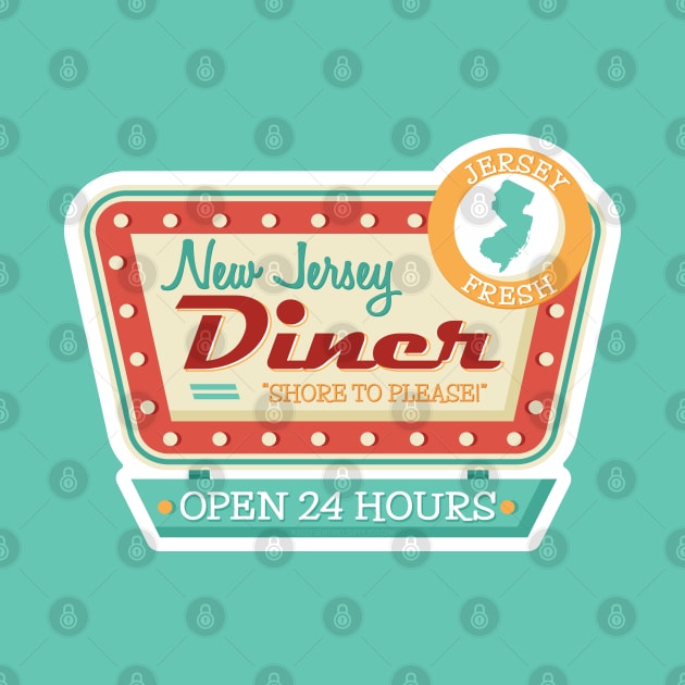 Retro New Jersey Diner Sign by sentinelsupplyco