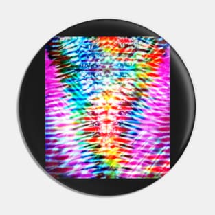 Rainbow V Tie Dye Pin