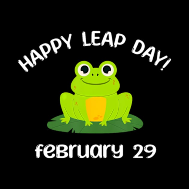 Happy Leap Day Year 2024 February 29th Funny Frog lovers by Eduardo