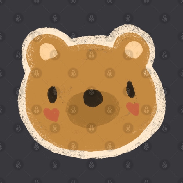 Heart-Cheeked Bear by LinnsWorld