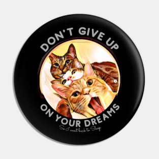 Don't Give Up on Your Dreams (so I went back to sleep) Pin