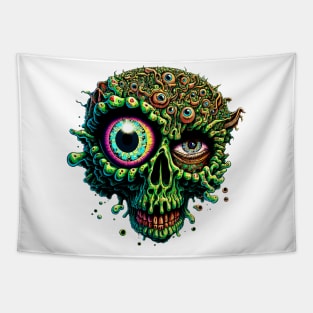 Zombie Gore Brain Skull 2 Tapestry