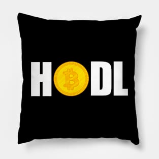 HODL Bitcoin - cryptocurrency inspired Pillow