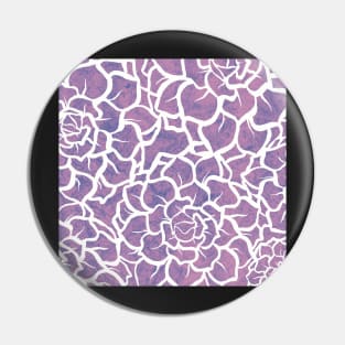 Lovely Lavender Succulents - Digitally Illustrated Abstract Flower Pattern for Home Decor, Clothing Fabric, Curtains, Bedding, Pillows, Upholstery, Phone Cases and Stationary Pin