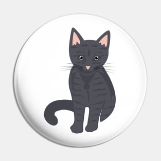 Cute black cat Pin