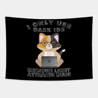 Funny Programmer Cat Computer Science Geek Nerd Coding Joke Tapestry