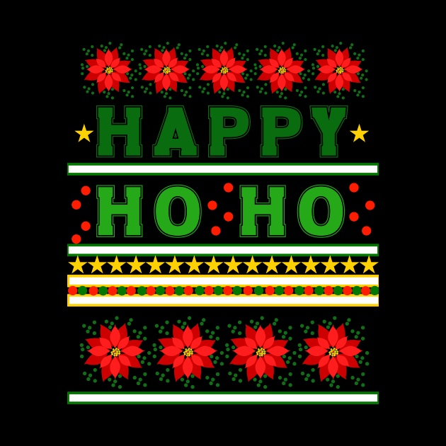 Ugly Christmas Sweater Happy HO HO by Nice Surprise