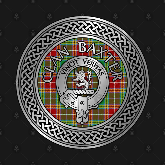 Clan Baxter Crest & Tartan Knot by Taylor'd Designs