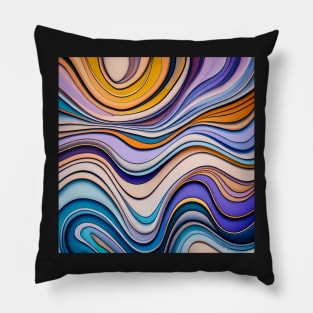 Abstract fluid art Pillow