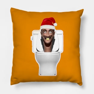 Skibidi Toilet Happy New Year Pillow