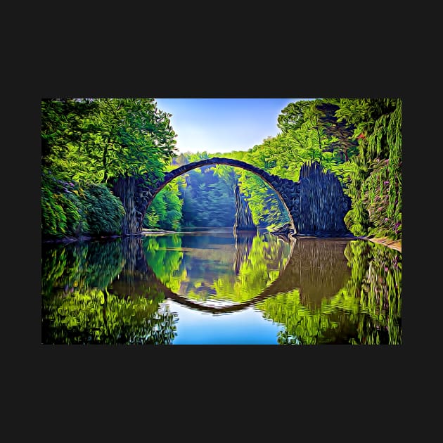 Gablenz Germany Devil's Bridge Rakotzbrucke Artistic by BubbleMench