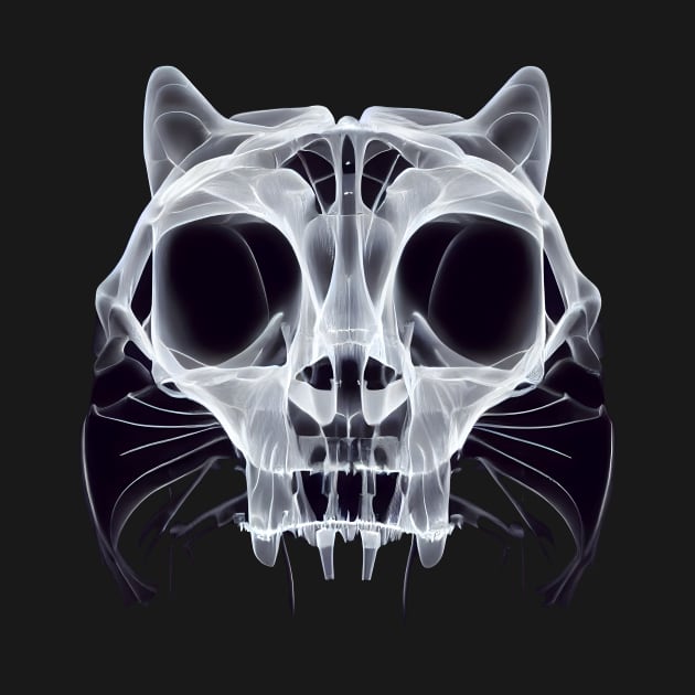 Skeleton of a bear in x-rays. by RulizGi