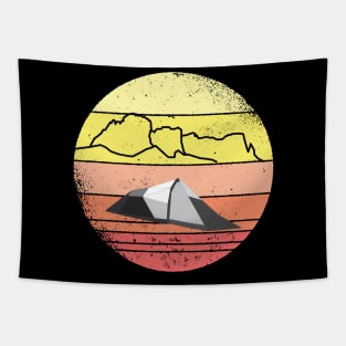 Cool tent camping outdoor mountain shirt Tapestry