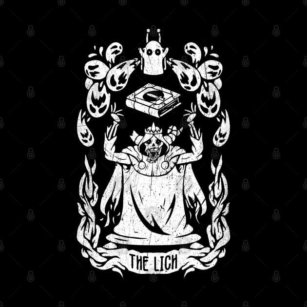 Adventure time The lich King, tarot card design of The Lich King from adventure time by The Japanese Fox