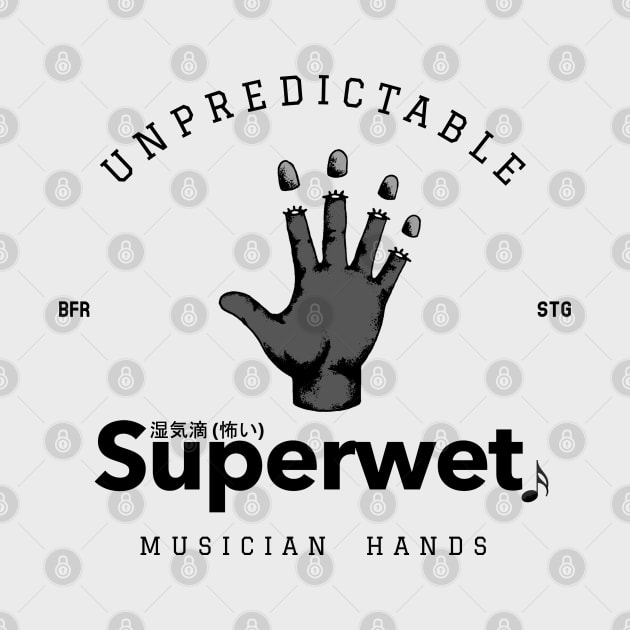 Unpredictable musician hands, BFR going on STG (Hand BW1) by Bassivus