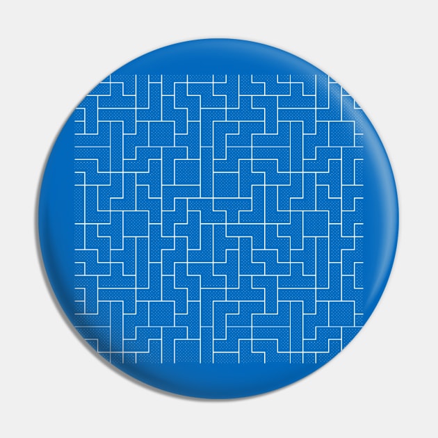 White Tetris Patterns Pin by c0y0te7