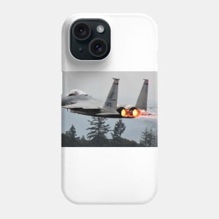 F-15 Eagle in Afterburner Phone Case