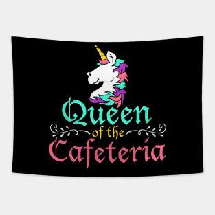 Queen of Cafeteria - Funny Lunch Lady Squad Gift Tapestry