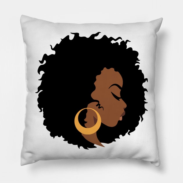 Black Woman, Black Girl Magic, African American Pillow by UrbanLifeApparel