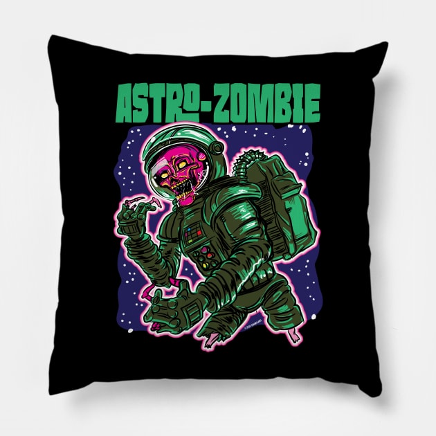 Astro-Zombie Zombie Astronaut Pillow by eShirtLabs