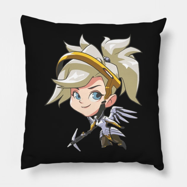 Cute Mercy Spray Pillow by Rumiho