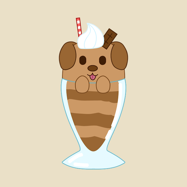 chocolate lab shake by chibifox