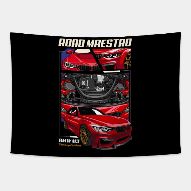 M3 F80 Road Maestro Tapestry by Harrisaputra