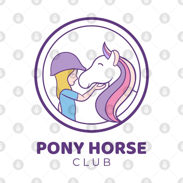 Pony horse club tshirt design by Applesix