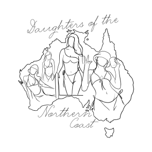 Daughters of the Northern Coast - Australian Crawl (black print) T-Shirt