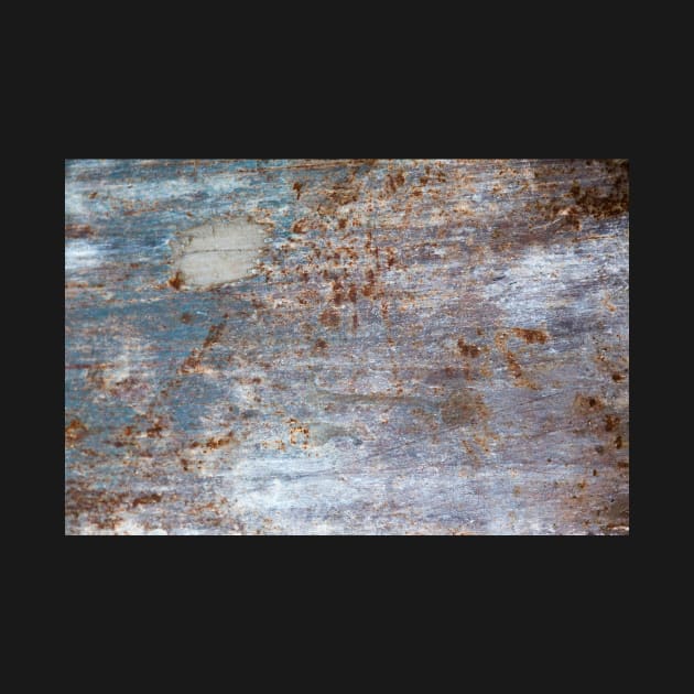 Old painted metal surface with rust all over by textural