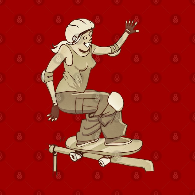 Woman Skateboarder by koolteas