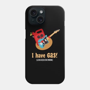 Electric Guitar Gas | Funny Guitarist Puns Jokes | Rock Music Phone Case