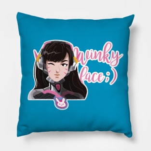 Overwatch D.va - Winky face ;) Pillow