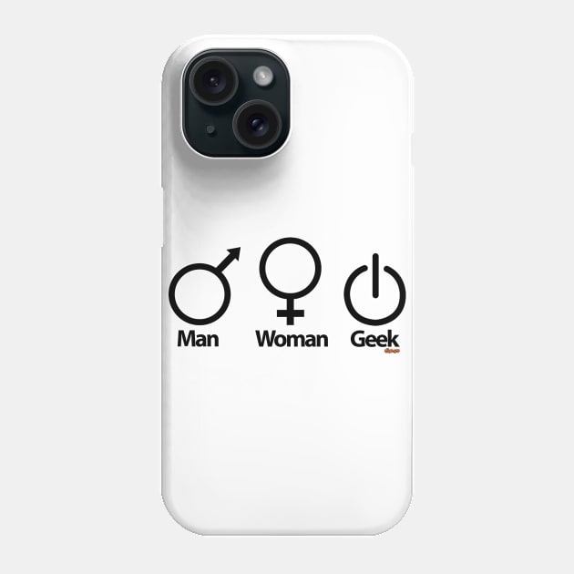 Man Woman Geek Phone Case by eltronco