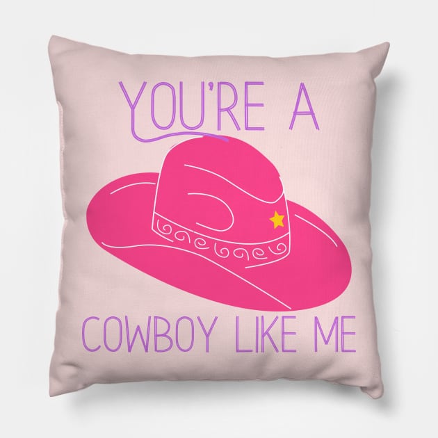Cowboy Like Me Pillow by Likeable Design