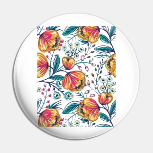 Midnight Floral Pin