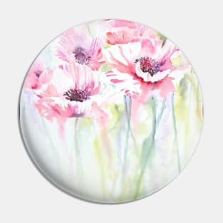 Pink Poppy Meadow Pin