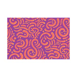 Modern Vibrant Abstract Paisley T-Shirt