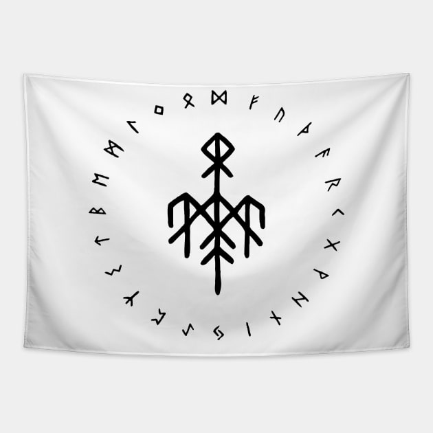 wardruna vikings norse-mythology-symbols Tapestry by Lamink