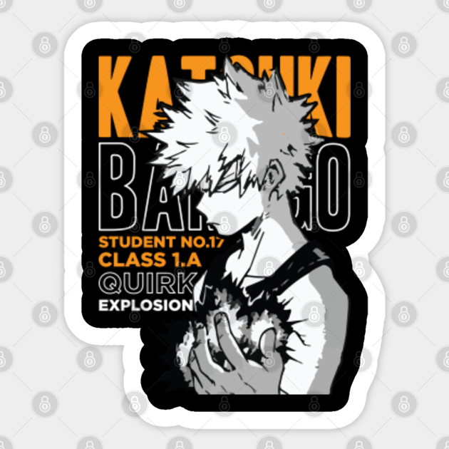 Katsuki Bakugo Katchan My Hero Academia Bakugo Sticker Teepublic